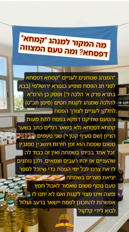 מה המקור למנהג 